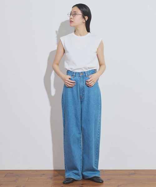 fig London（フィグロンドン） tシャツ _GIZA no sleeve レディース