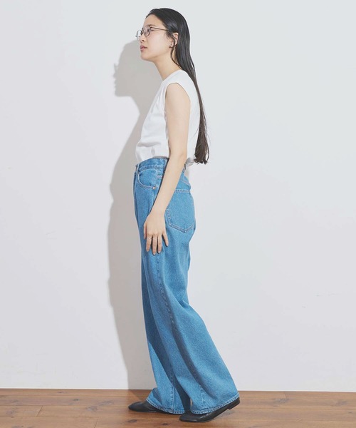 fig London（フィグロンドン） tシャツ _GIZA no sleeve レディース