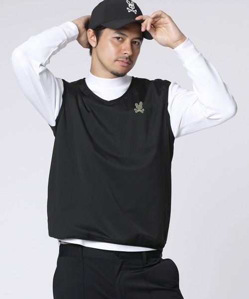 サイコバニー　ベスト　トップス Psycho Bunny（サイコバニー） ベスト ジレ 「GOLF」ナイロン
