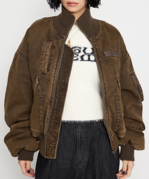 LAGUA GEM ma1 ma-1 BIG POCKET COTTON MA-1 レディース