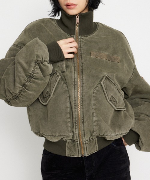 LAGUA GEM ma1 ma-1 BIG POCKET COTTON MA-1 レディース