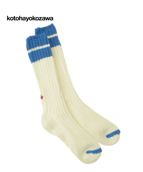 kotohayokozawa 靴下 「kotohayokozawa」LOWGAUGE BI-COLOR SOX