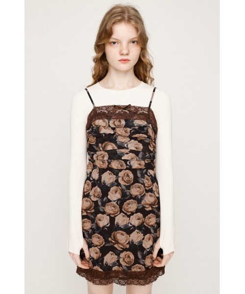 SLY ワンピース FLOWER LACE CAMI S/OP フラワーレース キャミ