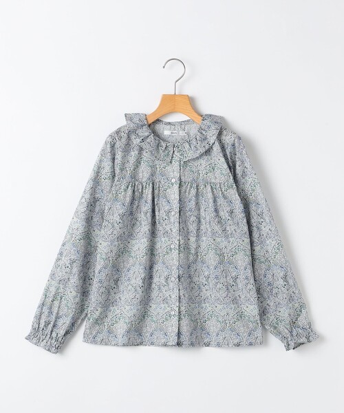 SHIPS リバティ フリル シャツ SHIPS ブラウス シャツ KIDS:140〜150cm / リバティ フリル