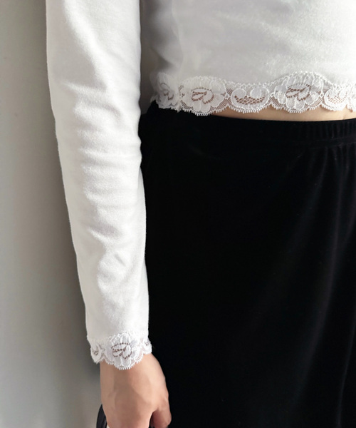 EDIT. FOR LULU（エディットフォールル） tシャツ 「追加」レース