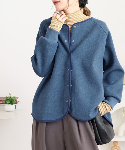 BARNDOOR（バーンドア） カーディガン 圧縮ニットリブカーディガン