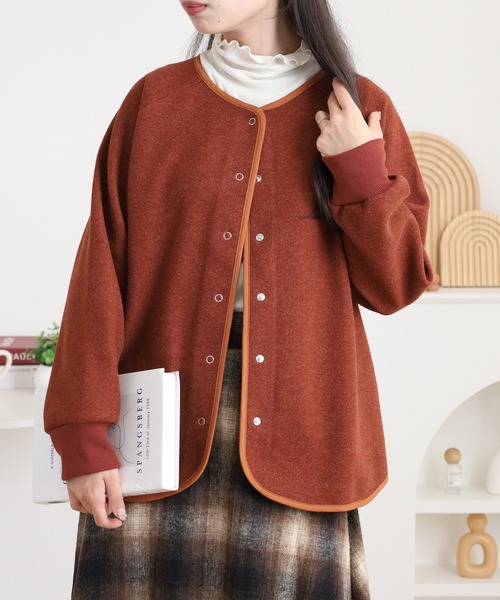BARNDOOR（バーンドア） カーディガン 圧縮ニットリブカーディガン