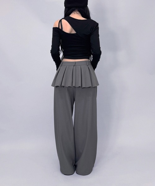 FOLLOWIN（フォロウィン） スラックス パンツ 「3color 」フラップ