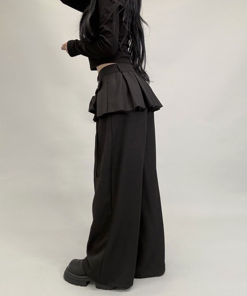 FOLLOWIN（フォロウィン） スラックス パンツ 「3color 」フラップ