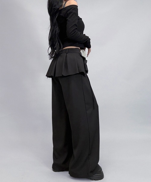 FOLLOWIN（フォロウィン） スラックス パンツ 「3color 」フラップ