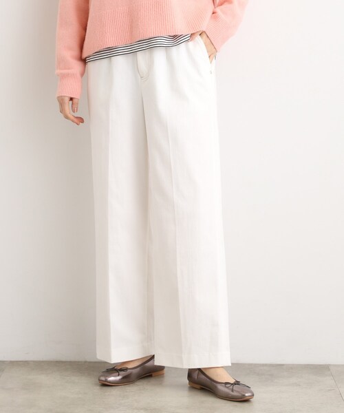 grove（グローブ） パンツ 「あったか裏起毛」デニムライクストレート