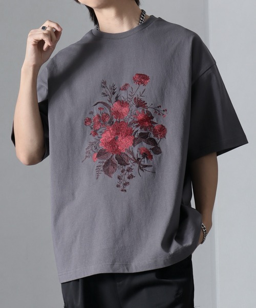 「welise」 半袖Tシャツ S ブラック×ブルー メンズ_画像3