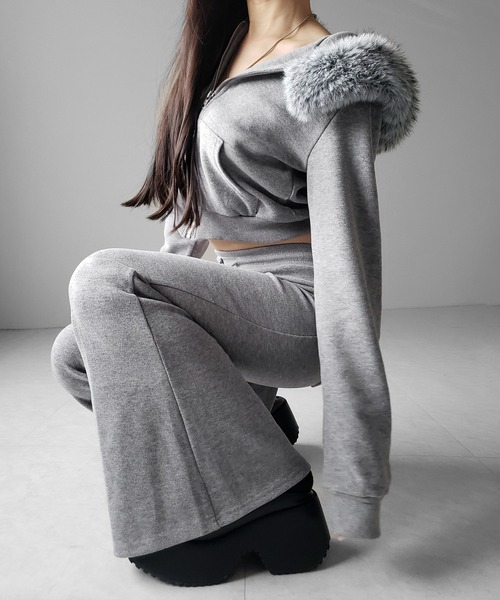 I LOVE ME フーディー＆パンツセット me+em select（ミームセレクト） セットアップ 「 セットアップ