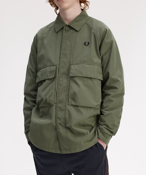 FRED PERRY（フレッドペリー） シャツ Raglan Utility Overshirt