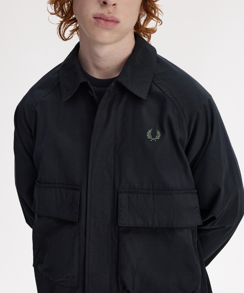 FRED PERRY（フレッドペリー） シャツ Raglan Utility Overshirt