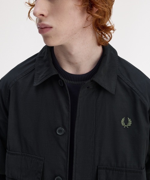FRED PERRY（フレッドペリー） シャツ Raglan Utility Overshirt