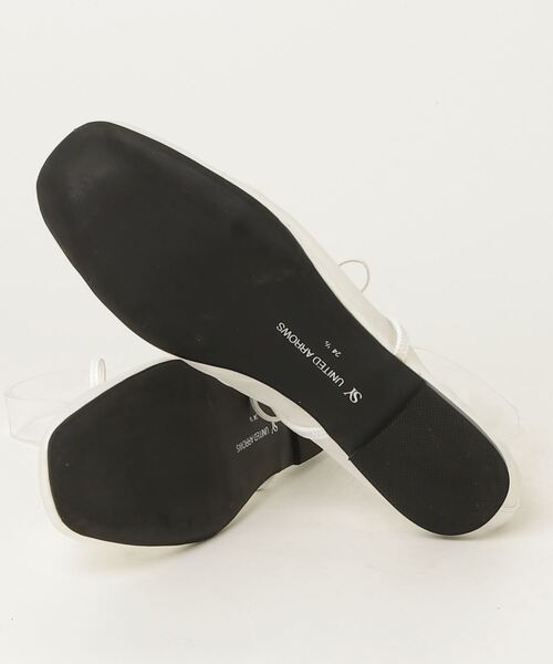 「SY UNITED ARROWS」 フラットパンプス 24.5cm ホワイト レディース_画像3
