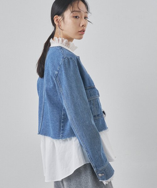 デニムジャケット　whim gazette Whim Gazette（ウィム ガゼット） デニムジャケット gジャン デニム