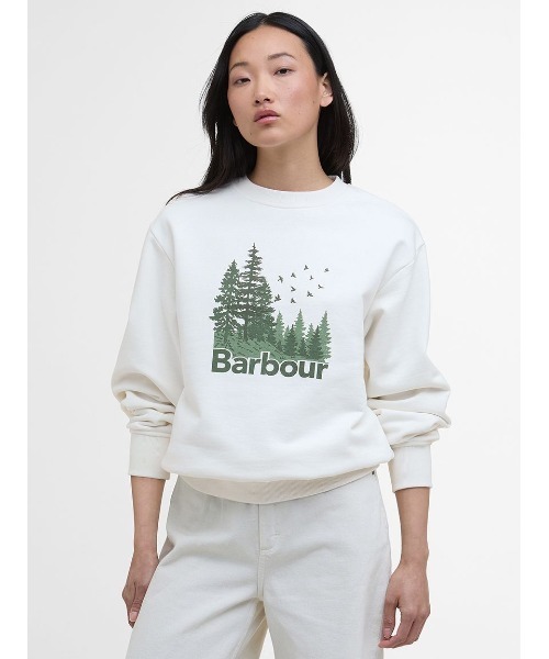 Barbour」 スウェットカットソー MEDIUM ホワイト メンズ Barbour 