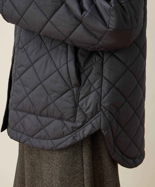 ジャケット ノーカラージャケット super110 綾2重織ボトルネックコート