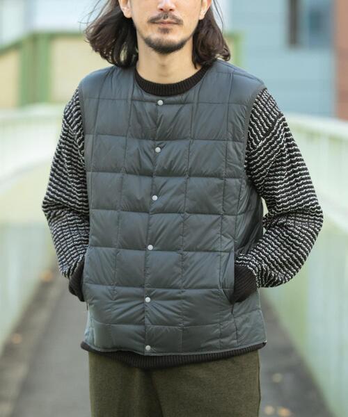 TAION（タイオン） ダウンベスト ベスト TAION CrewNeck Button Down