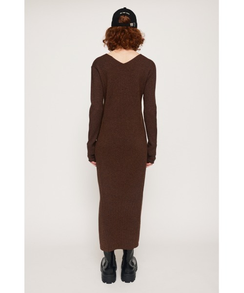 「SLY」 ニットワンピース FREE ブラウン レディース_画像9