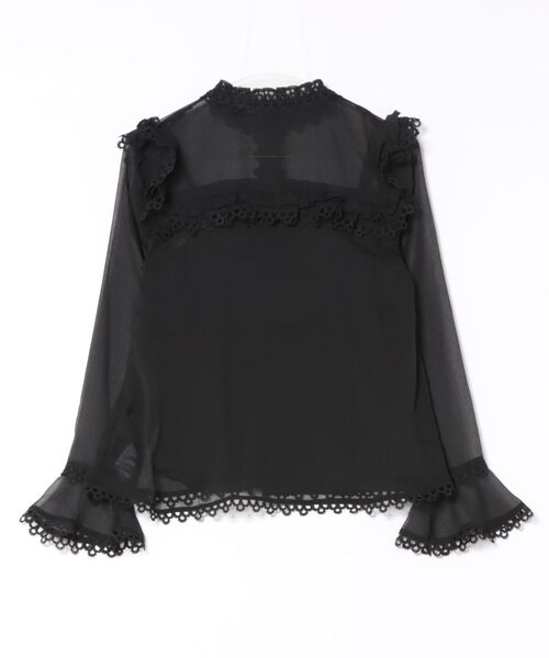 ブラウス シャツ CIARA SHEER LACE SHIRT | CIARA シアー レース シャツ レディースの画像