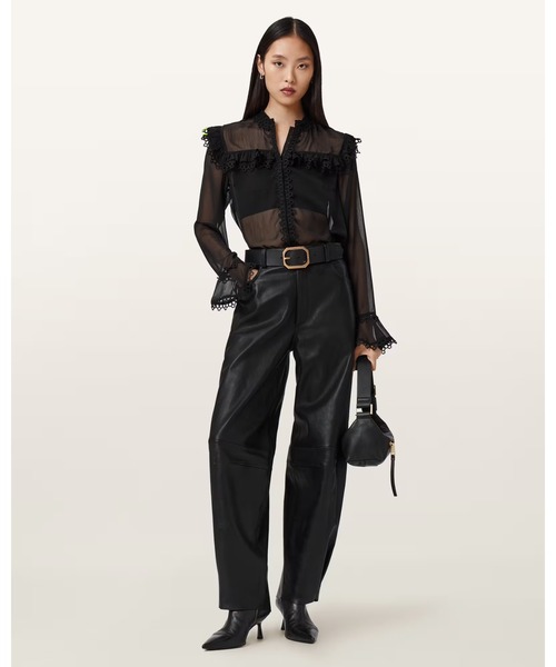 ブラウス シャツ CIARA SHEER LACE SHIRT | CIARA シアー レース シャツ レディースの画像