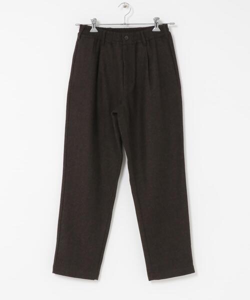 URBAN RESEARCH DOORS パンツ ウール混ヘリンボーンイージートラウザー