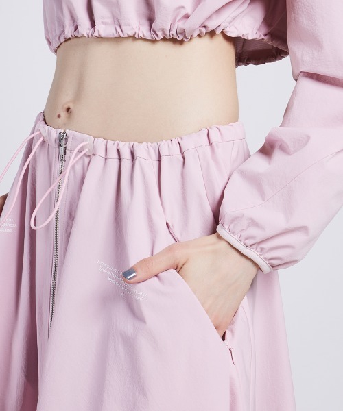 「ESSENTIAL」 フレアスカート 38 ネイビー レディース_画像7