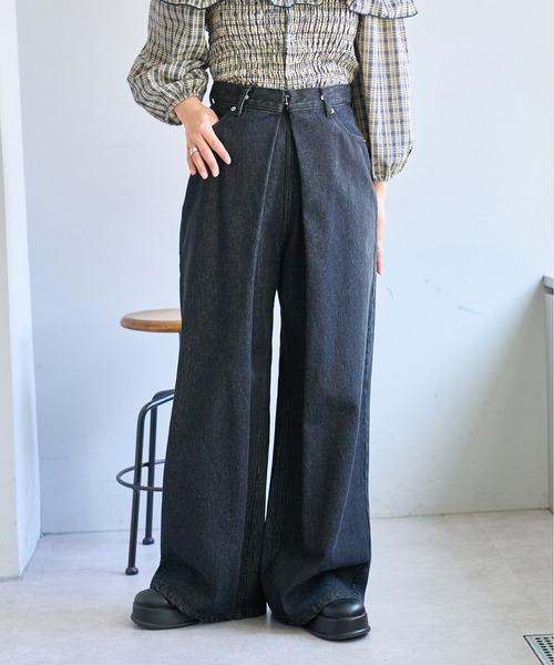 kastane カスタネ　レディースデニムパンツ　ブラック Lサイズ Kastane（カスタネ） デニムパンツ 0 ブラック レディース : ZOZOTOWN