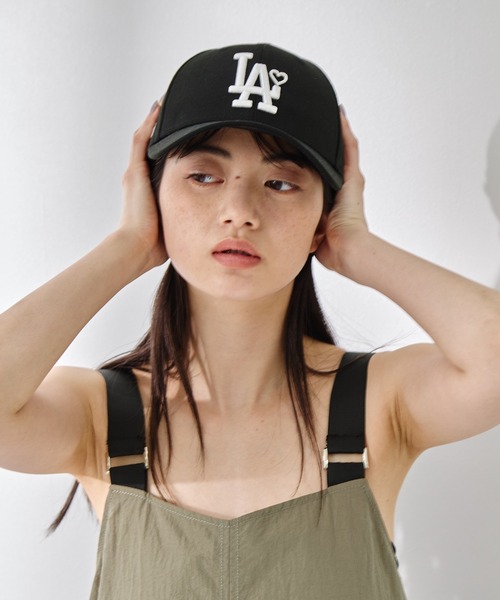 帽子 BASICKS BASICKS - 【ラスト1点】【限定】 9 FORTY Yankees Heart Embroidery