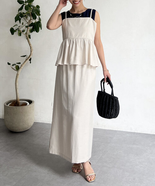 「Chez toi」 セットアップ FREE チャコールグレー レディース_画像4