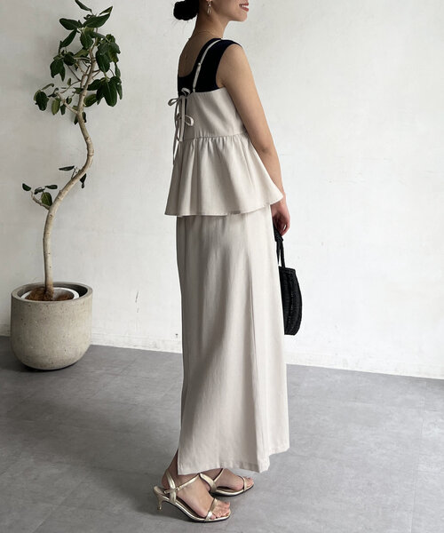 「Chez toi」 セットアップ FREE チャコールグレー レディース_画像5