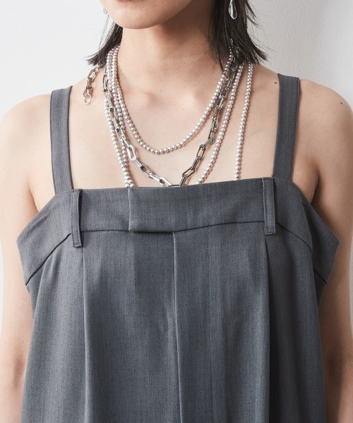 「CHIC STYLE」 オーバーオール 4L ブラック レディース_画像8