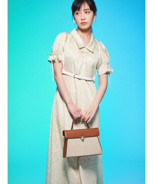 「LILY BROWN」 半袖ワンピース 1 ブルー レディースの画像