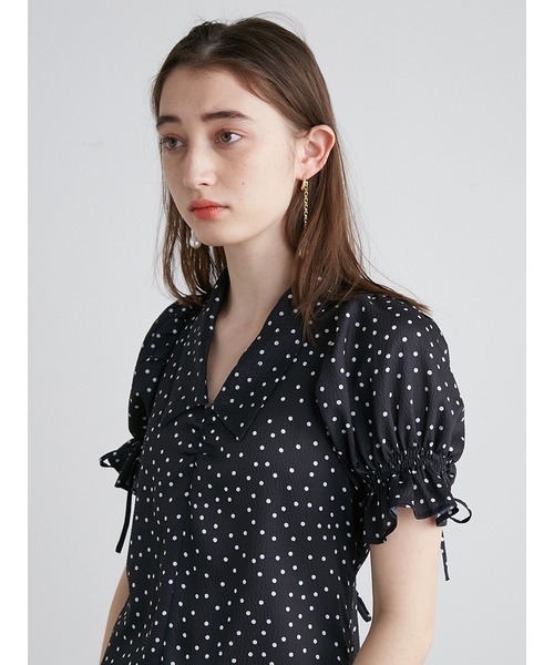 「LILY BROWN」 半袖ワンピース 1 ブルー レディースの画像