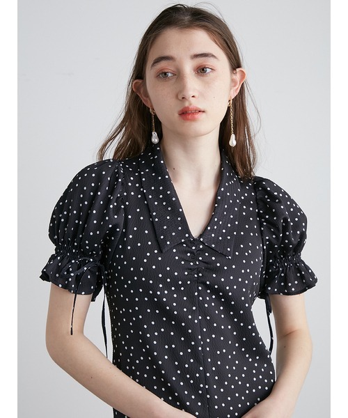 「LILY BROWN」 半袖ワンピース 1 ブルー レディースの画像