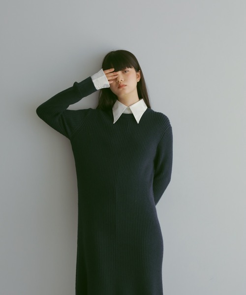 「CASA FLINE」 ニットワンピース FREE グレー レディース_画像6