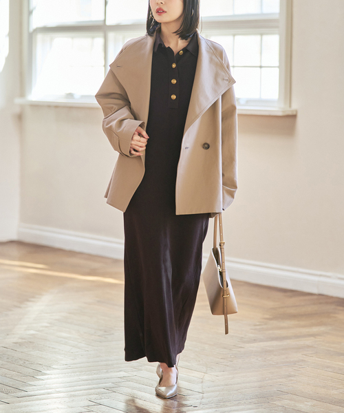 NOBLE ポロシャツニットワンピース NOBLE（ノーブル） ワンピース 「追加」ポロシャツニットワンピース 2