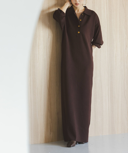 NOBLE（ノーブル） ワンピース 「追加」ポロシャツニットワンピース 2