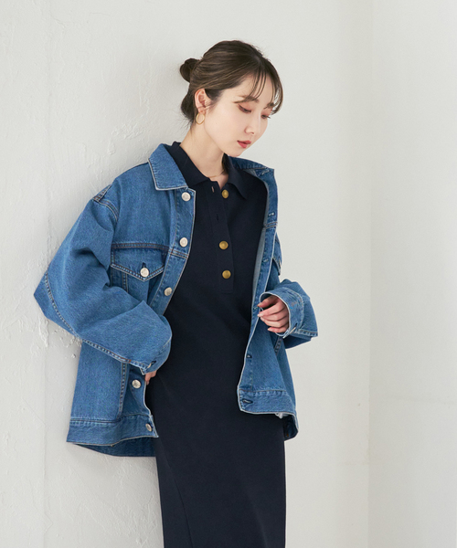 NOBLE（ノーブル） ワンピース 「追加」ポロシャツニットワンピース 2