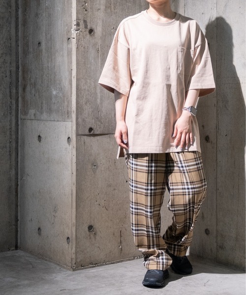 「JOHN'S CLOSET」 「HALHAM」半袖Tシャツ LARGE テラコッタ メンズ_画像2