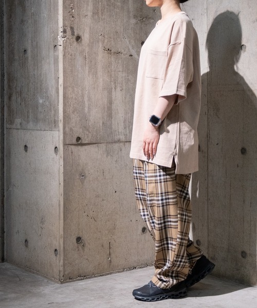 「JOHN'S CLOSET」 「HALHAM」半袖Tシャツ LARGE テラコッタ メンズ_画像3