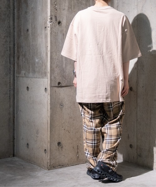 「JOHN'S CLOSET」 「HALHAM」半袖Tシャツ LARGE テラコッタ メンズ_画像4