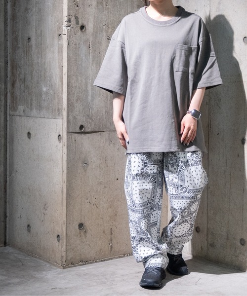「JOHN'S CLOSET」 「HALHAM」半袖Tシャツ LARGE テラコッタ メンズ_画像8