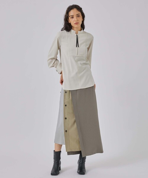 「CITY TOKYO」 長袖ブラウス 2 アイボリー レディース_画像5