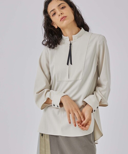 「CITY TOKYO」 長袖ブラウス 2 アイボリー レディース_画像6