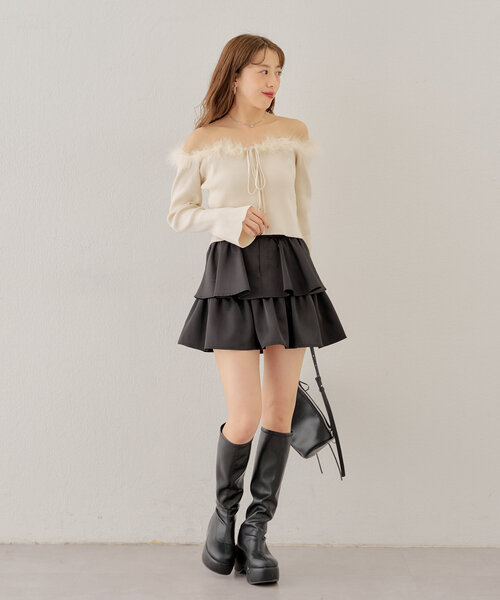 「Chico」 長袖ニット FREE アイボリー レディース_画像6