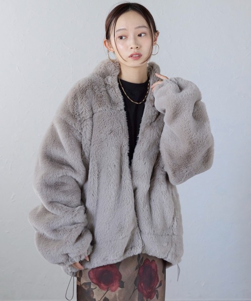 「ap retro」 ブルゾン FREE オフホワイト レディース_画像2